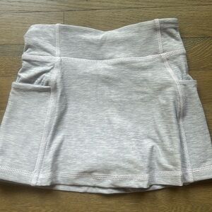 Hanna Andersson lavender/gray solid, active skort size 110 never worn